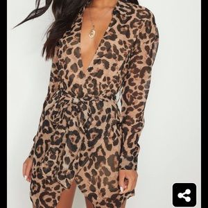 Pretty Little Thing Leopard Dress
